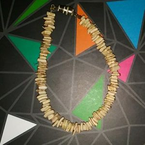 Handmade puka shell bracelet